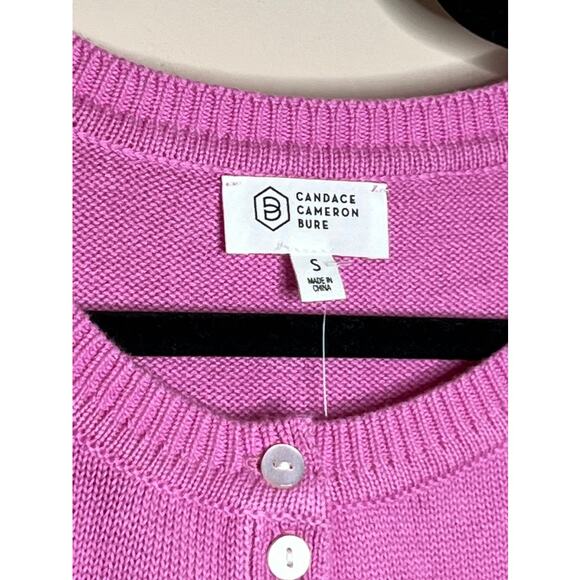 NWT Candace Cameron Bure Soft Boatneck Half Placket Sweater Plum Berry SIZE S - Picture 5 of 7